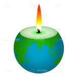 Earth Shaped Candle